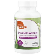 잘러 이노시톨 1000mg 120 캡슐, 3개, 120정