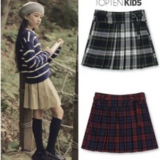 탑텐 키즈 MKE4R11 여아 허리벨트 플리츠 스커트 275371 FELE1220581544-E2B