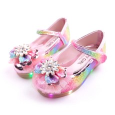 FootFoot Sunflower LED皮鞋照明皮鞋發光皮鞋女童皮鞋