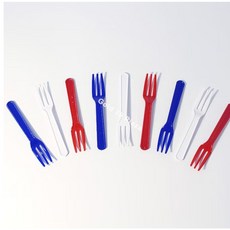 迷你三色叉子 30入裝, 1個