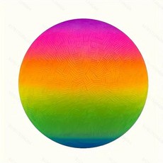 실내 실외용 무지개 놀이터 공 닷지볼 핸드볼 파티 게임용, 1개, 1. ALI-FH-D-1232102