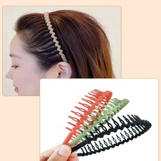 소담해 세안 머리띠 물결머리띠, 블랙