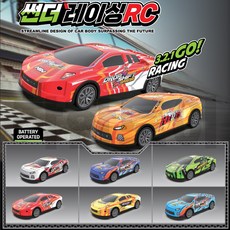 썬더레이싱 RC카 레이싱카 무선조종 라이트기능, 1개, 랜덤