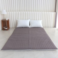아르떼베딩 퀸(Q) 요커버+솜포함 국산 순면 사계절 누빔 요매트_5CM, 모아 진그레이