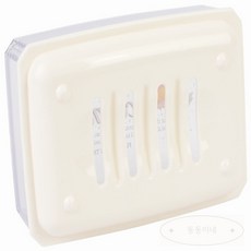 바렛 투명뚜껑비누각 욕실소품, 1개