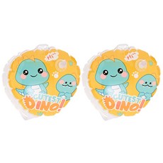 KP 熱銷加厚帶卡扣兒童手臂圈 充氣卡通水袖 寶寶學游泳浮袖浮漂 游泳池 游泳圈 泳圈 泳具 小孩泳圈 水上活動, （恐龍卡扣）一對, 1個