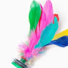 명절 1개입 전통놀이 깃털제기 무지개 민속놀이, 본상품, 1