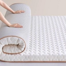 토퍼 2인용 더블 매트리스 바닥 침대 단면 푹신한