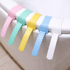 사이드비 청결한 실리콘 띠 타입 변기 위생 손잡이 5개입, 그린 5개입