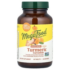 메가푸드 터메릭 커큐민 237mg Tumeric Curcumin 타블렛 60정, 1개