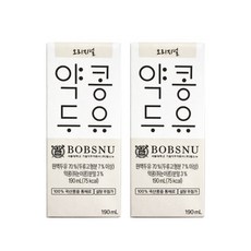 밥스누 오리지널 약콩두유 190ml x 24팩, 1세트