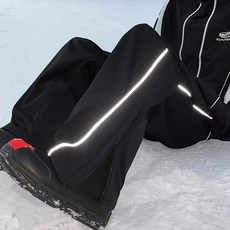 아웃도어 스포츠 스카이블루 스노보드 바지 남자 바람막이 방수 디자인 바람막이 바지 기모 보온 바지