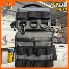 路亞包防水皮膜Ck面料斜挎包多功能單肩包釣魚漁具專用垂釣收納, 5804皮膜面料黑色20 15 33