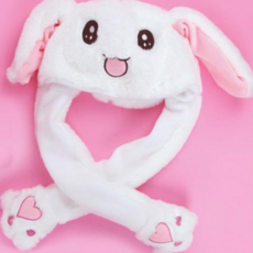 겨울모자 귀쫑긋 움직이는토끼 토끼모자 토끼귀모자