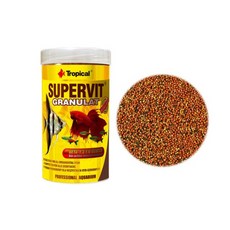Tropical Supervit Granulat 觀賞魚飼料, 1個, U-T60414 中小型魚主食250ml