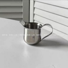 不鏽鋼尖嘴奶杯 咖啡拉花濃縮萃取調飲杯, 1個, 迷你尖嘴奶杯60ml, 60ml