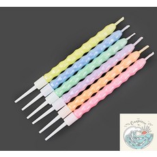 루피상점 물결무늬 초 6p 신년초 생일초 기념일초