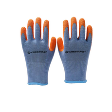 크레스톤 라텍스 코팅 작업 장갑 산업용 반코팅 안전장갑, 12세트, 블루 오렌지