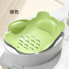 初生嬰兒洗澡神器新生兒用可躺寶寶洗頭臺便攜浴盆媽媽護腰洗澡盆, 1個, 綠色:1個
