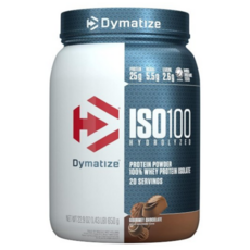 다이마타이즈 ISO 100 웨이 프로틴 파우더 단백질 보충제 고메 초콜릿(Gourmet Chocolate), 650g, 1개