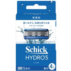 Schick HYDRO5 舒適刮鬍刀 5枚刃, 1個, 每小盒4個刀頭
