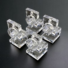 미미네아쿠아 다용도 뚜껑클립 5mm용 (4개 1조), 1세트, 투명