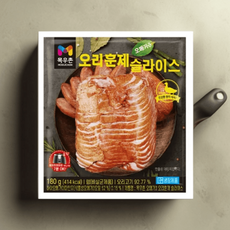 목우촌 오메가3 오리훈제 슬라이스 간편조리 식단 야채찜 캠핑, 180g, 10개