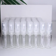 하이 퀄리티 투명 유리 향수병 초미세 미스트 보습 스프레이 병 미니 향수 병 배치 당 50 ml 3ml, 01 50pcs   3ml, 01 유리, 02 transparent