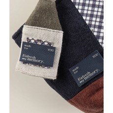 퀼트스타 메모리 헤링본 직조라벨_네이비, 2개, 네이비