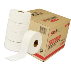 사무용품 쌔니큐)점보롤화장지(500M(1겹)x4롤), 1, 4