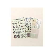 퀼트스타 [레진아트] 디자인시트 빈티지 컬렉션 2, 혼합, 1세트