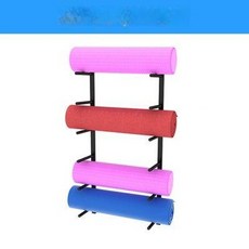 벽걸이 폼롤러 거치대 수납, 1개, 검정색 6층 1세트 막대 길이 20CM