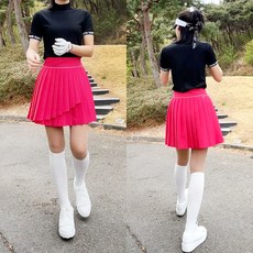 투솜 여성골프티셔츠 여성 골프 티셔츠 플레이시보리 반목 기능성 피부보호 쿨감 쿨링 이너 냉감 아이스 UV차단 여름골프티셔츠 기능성골프티셔츠 쿨감골프티셔츠