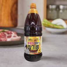 통참깨100% 전철우 참기름 1.8L X 8통 최고등급 대용량 참기름 참고을 오뚜기 신송 해표 업소 식당, 2개