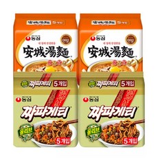 농심 짜파게티 10개 +안성탕면 10개 (총 20봉), 20개