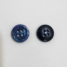 유화 화산송이 항균 기능성 각테 단추 11.5mm 10개 19컬러, 17 딥블루