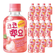팔도 코코뿌요 음료 복숭아맛, 280ml, 24개
