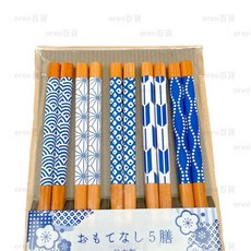 SUNLIFE 日本製日式止滑竹筷 吉祥紋五雙組, 吉祥文, 1個