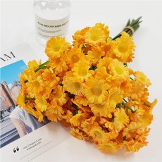 마벨인홈 조화 풍성하고 예쁜 캐모마일 꽃 세트 18P, 오렌지, 1개