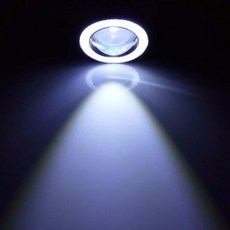 자동차 COB 자동 주간 안개 천사 12V 회전 일광 신호 LED 헤드 러닝 라이트 눈 DRL 방수 트렁크 램프, redAngel Eye, 1 piece