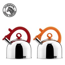 ZEBRA斑馬牌 3.5L IMAGE 形象粉彩笛音壺【304不銹鋼 茶壺 響壺】, 橘色, 1個