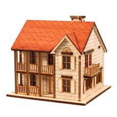 1 87 목재 웨스턴 하우스 영공방 입체퍼즐 49350PC 1(PC), 1개