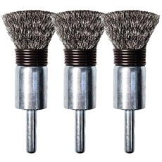 플렌티 베이비 브러쉬 스텐 20mm 3개 녹 제거 솔 철솔 쇠솔 바닥 청소 기계