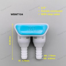 1/4" CPC 이중 파이프 조인트 수/암 퀵 커넥터 DPCD17004, 4)1-4 Female Connector