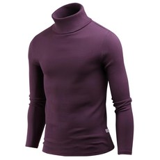 DAKUANG 男士修身羅紋高領T恤 _ts2876