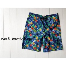 現貨(M)【A&F男生館】【Abercrombie&Fitch熱帶印花海灘褲】 【AFP005S6】, M