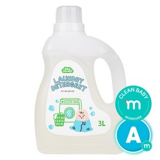 베이비스탠다드 아기 세제 무향 비건 유아 중성 세탁세제 액상 대용량 고농축, 1개, 3L