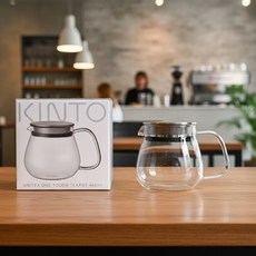킨토 유니티 원터치 티포트 460 정품 박스 포함, 클리어, 0.46L, 1개