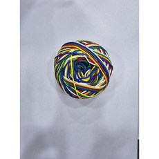 해송 오색실 (소 중 대) 오방실 실타래 한줄엮음 오색실 불교용품, 1개, 오색실(대) 1개