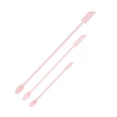 미니 실리콘 주걱 가제트 주방 핸들 긴 실리카 학 스크레이퍼 병, F. 3피스 핑크